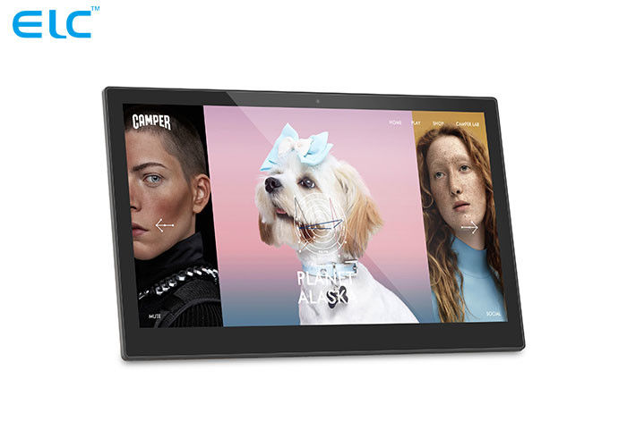 Panneau IPS d'affichage à cristaux liquides Android d'écran tactile Signage Digital Tablette noir plein HD 17,3 »