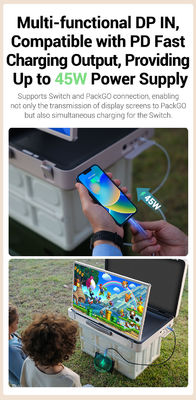 ELC PackGO Portable 27 pouces Design porte-documents Écran tactile Système Android Écran TV intelligent pour le camping