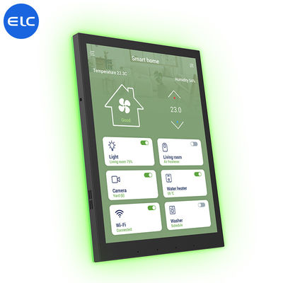 Écran tactile LCD POE gratuit Android 13 Produits pour la maison intelligente avec barre lumineuse LED