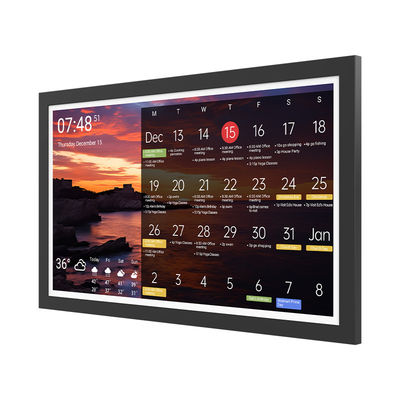 Tablette OEM de 32 pouces 4 Go de RAM WiFi 6 Ultra-étroit cadre RK3588S2 Octa Core Tablette de chronométrage pour la maison intelligente Calendrier numérique