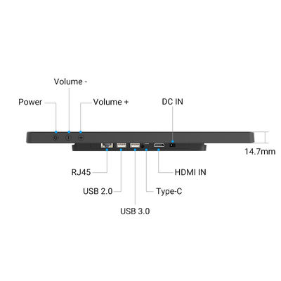Tablette à écran tactile ultra-mince Smart Home Timing Tablet WiFi 6 avec Mu-MIMO pour affichage du calendrier