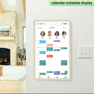 Calendrier familial électronique intelligent en ligne Android 14 Écran tactile Calendrier numérique partagé