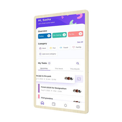 ELC Nouveau design de l'affichage de la liste de contrôle du calendrier RK3576 android 13 Smart touch screen Calender famille de calendrier intelligent