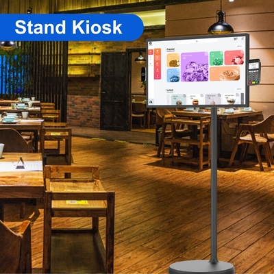 Personnalisation OEM/ODM RK3588S2/RK3588 Android 13 Écrans d'affichage numérique sur pied de 24 pouces Système d'affichage de cuisine Restaurant