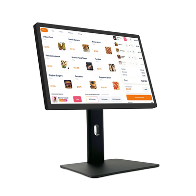 Écran tactile de signalisation numérique Android 11 de 21,5 pouces avec RK3568 2+16 Go USB RJ45 WiFi Kds Pos Kitchen Display Écran Kds avec socle