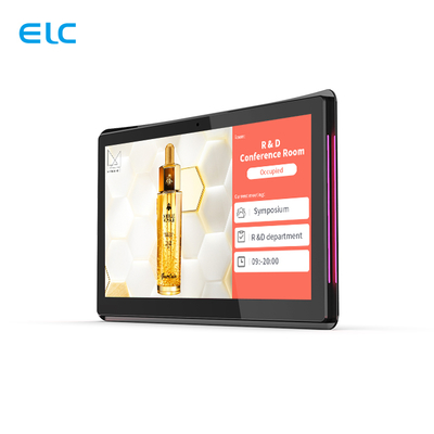 Tablette de salle de réunion Android 10,1 pouces avec POE et barre lumineuse LED