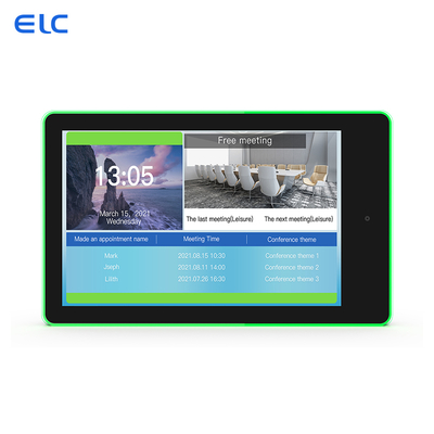 Tablette de salle de réunion Android 10,1 pouces avec POE et barre lumineuse LED