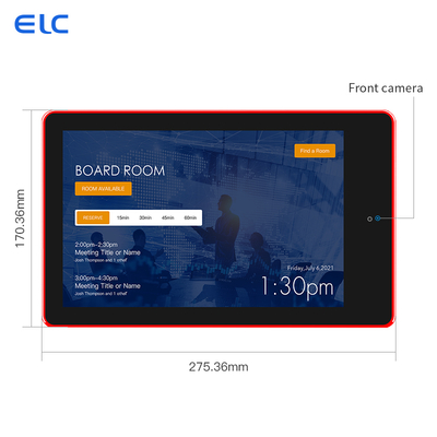 Tablette de salle de réunion Android 10,1 pouces avec POE et barre lumineuse LED