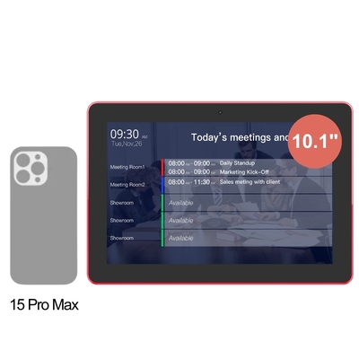 Tablette d'affichage numérique tactile Android 11 pour salle de réunion avec NFC et barre lumineuse LED