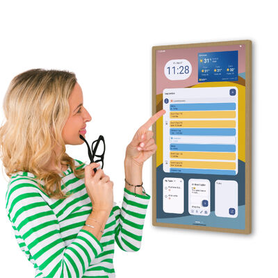 21 pouces Incell Android14 Calendrier mural numérique Logiciel gratuit Écran tactile Calendrier intelligent Affichage murale pour la famille