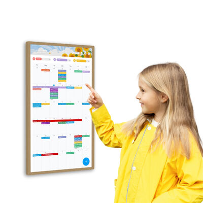 Calendrier de famille numérique intelligent en ligne planificateur mensuel Calendrier électronique pour réfrigérateur