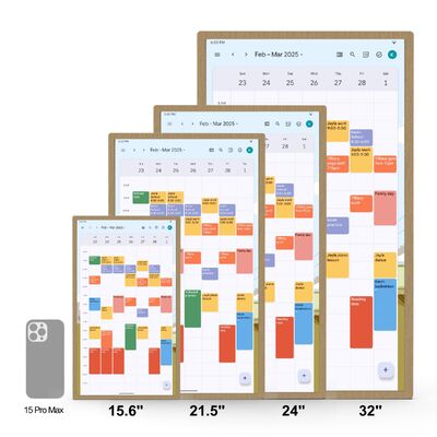 14 pouces RK3576 Incell écran tactile calendrier intelligent affichage murale pour la gestion du temps