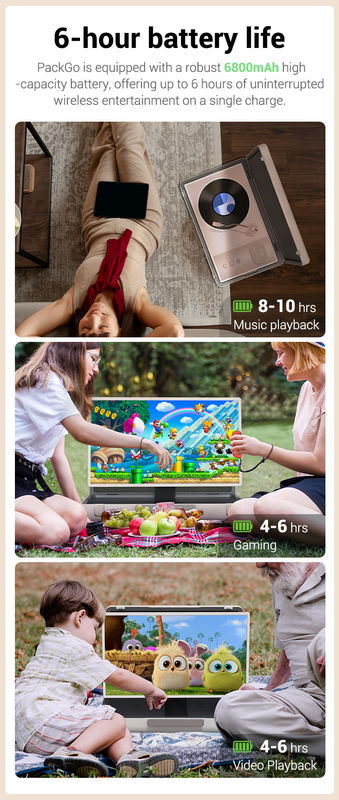 ELC PackGO Portable 27 pouces Design porte-documents Écran tactile Système Android Écran TV intelligent pour le camping