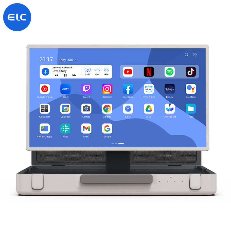 ELC PackGo Portable Mobile Karaoke Smart TV Bluetooth 5.2 Tablette avec connexion Wifi
