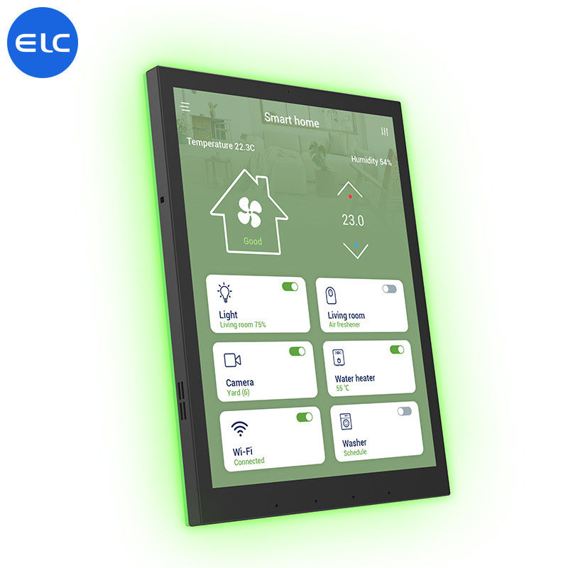 Écran tactile LCD POE gratuit Android 13 Produits pour la maison intelligente avec barre lumineuse LED