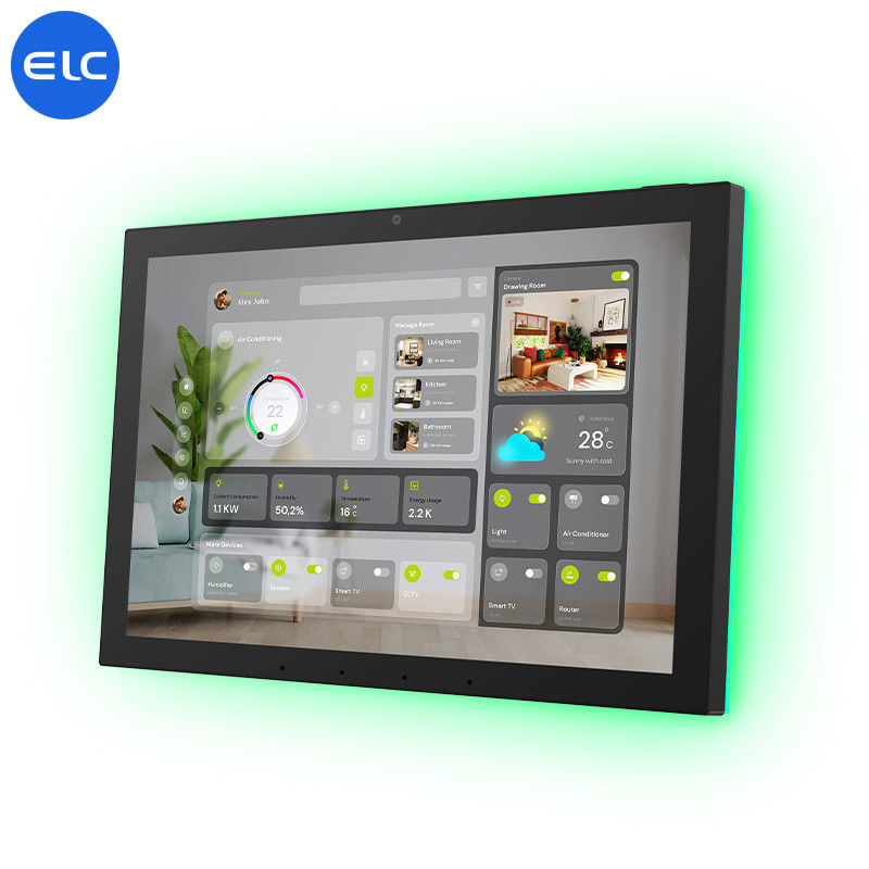 Tablette à écran tactile Android 13 Smart Home avec capteur de température