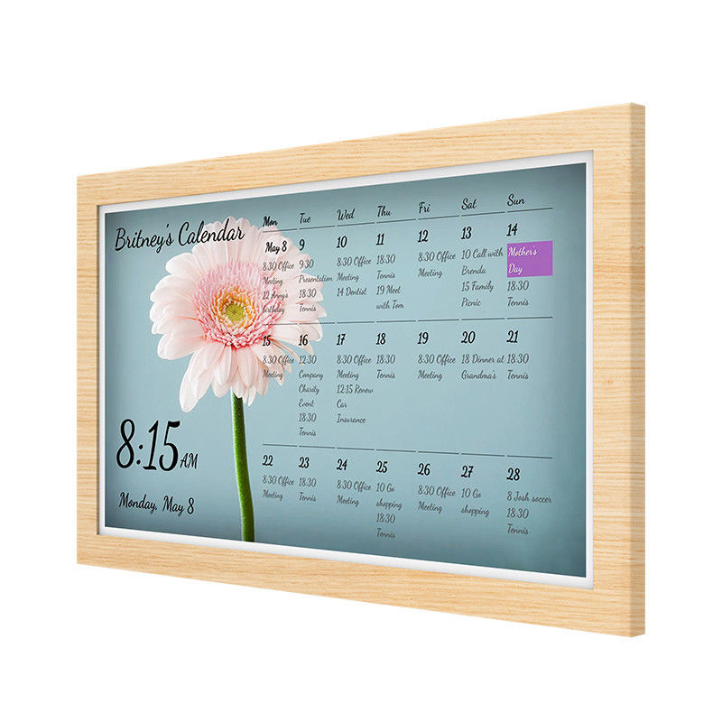 Tablette de chronométrage WiFi 6 ultra-mince multifonctionnelle montée sur le mur pour le calendrier numérique de la maison intelligente