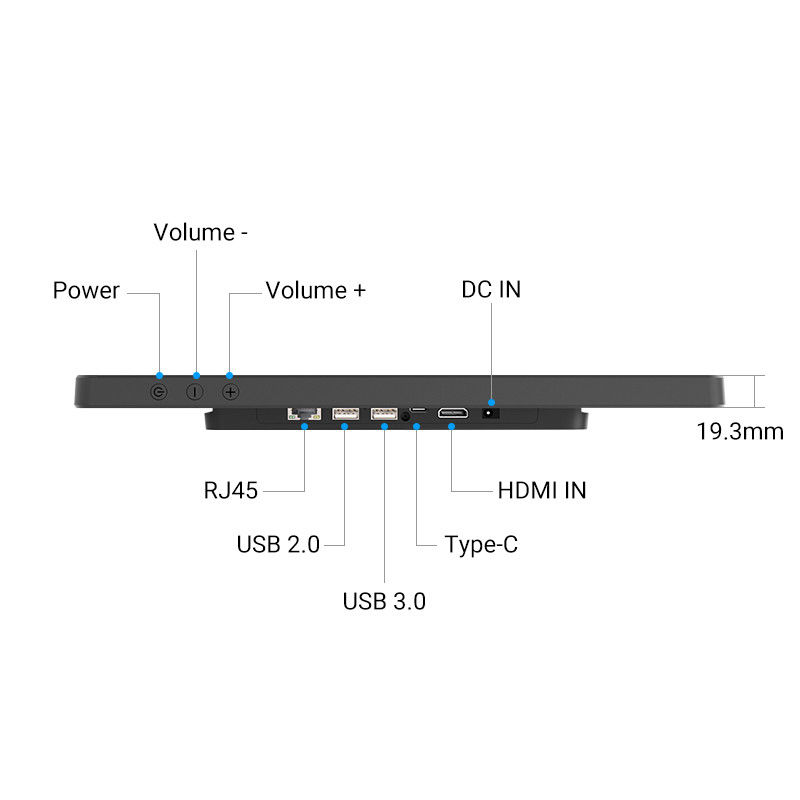 32' Android Tablet WiFi 6 Cadre ultra étroit Pour le calendrier numérique de la maison intelligente