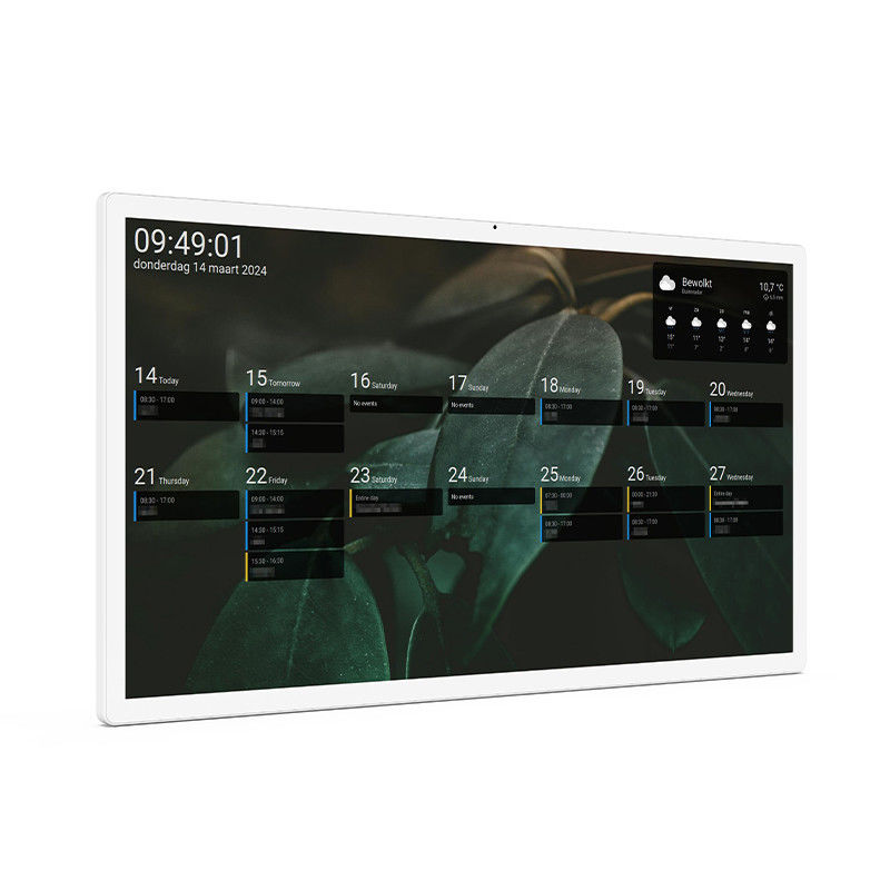 Tablette OEM de 32 pouces 4 Go de RAM WiFi 6 Ultra-étroit cadre RK3588S2 Octa Core Tablette de chronométrage pour la maison intelligente Calendrier numérique
