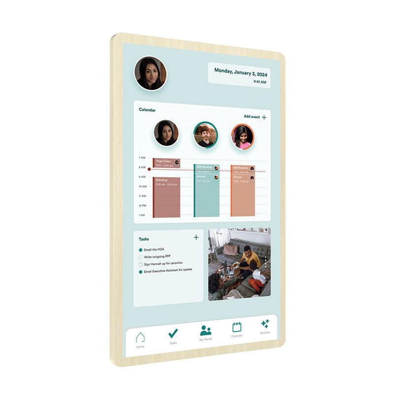 Calendrier de famille numérique intelligent en ligne planificateur mensuel Calendrier électronique pour réfrigérateur