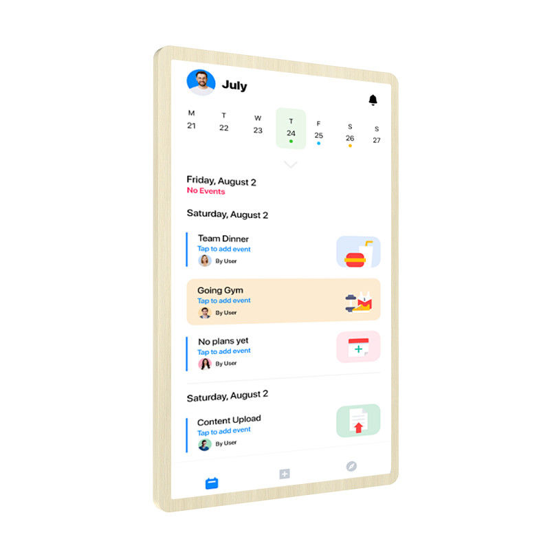 ELC Nouveau design de l'affichage de la liste de contrôle du calendrier RK3576 android 13 Smart touch screen Calender famille de calendrier intelligent