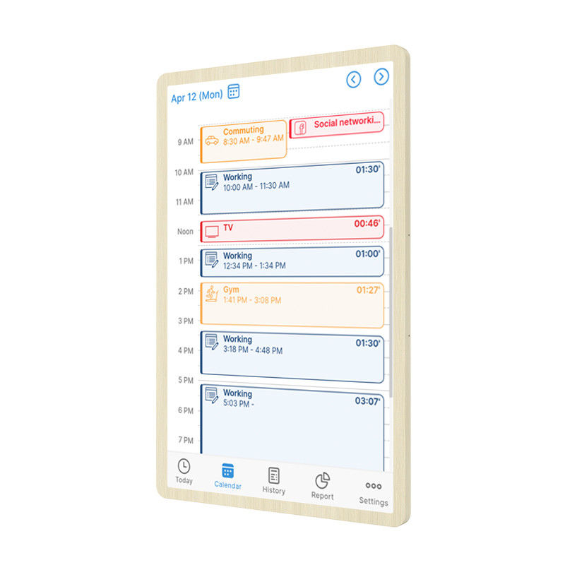 ELC Nouveau design de l'affichage de la liste de contrôle du calendrier RK3576 android 13 Smart touch screen Calender famille de calendrier intelligent