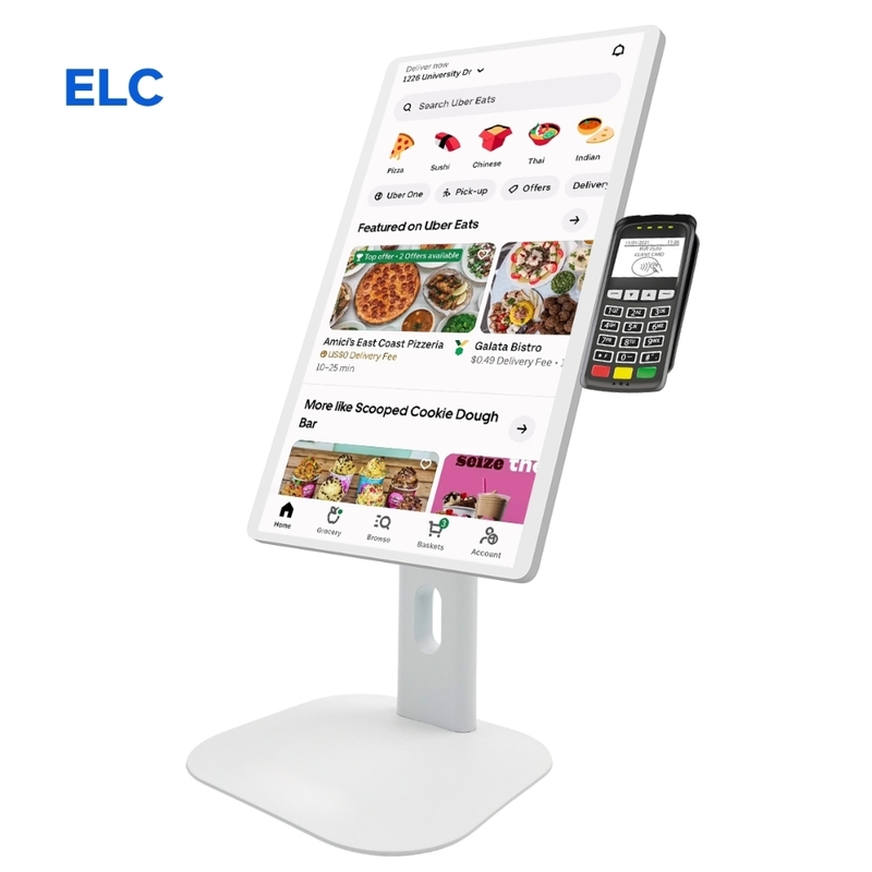 Écran d'affichage de cuisine (Système KDS) - Système de point de vente NFC - Moniteur d'affichage des commandes de cuisine Android 13 - Écran de gestion de menu ELed KDS