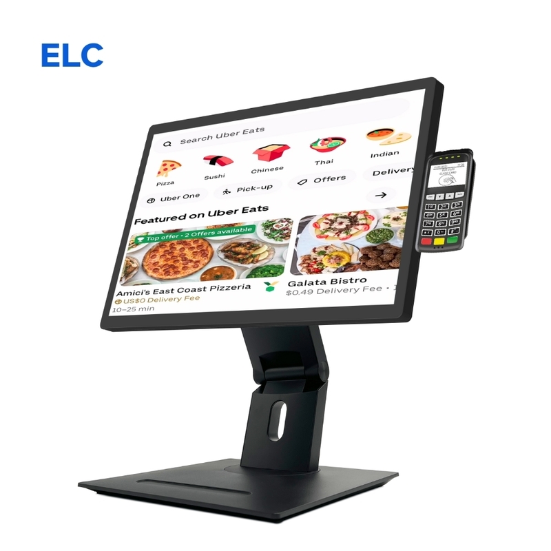 Écran tactile de signalisation numérique Android 11 de 21,5 pouces avec RK3568 2+16 Go USB RJ45 WiFi Kds Pos Kitchen Display Écran Kds avec socle