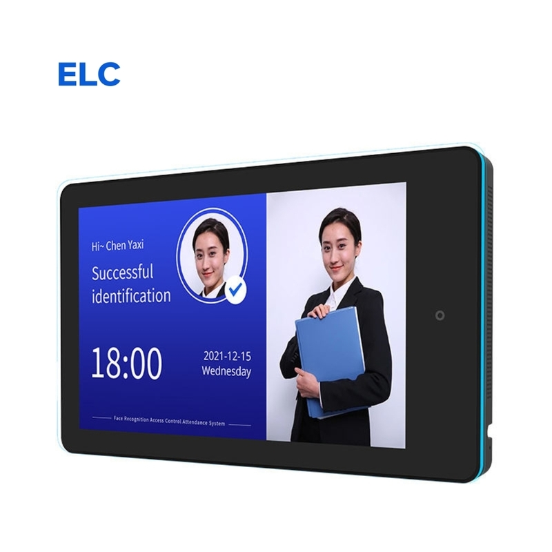Tablette de réunion Android 10,1 pouces avec barre lumineuse LED, montage mural