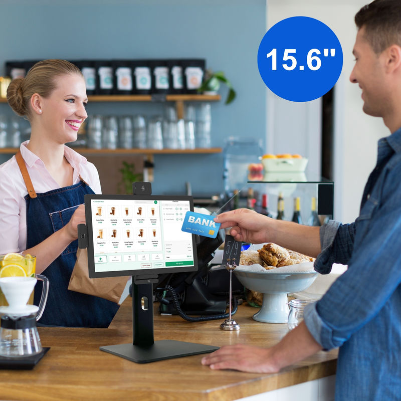 Self Order Sign 15 inch Self-service Ordering Machine Metal Digital Signage Restaurant ...