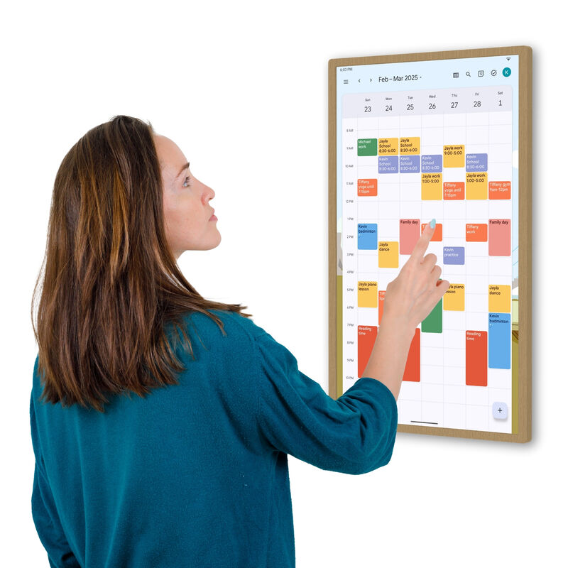 RK3576 4GB 32GB Calendrier numérique Android 14 Logiciel gratuit pour la famille Planificateur en ligne gratuit et organisateur hebdomadaire