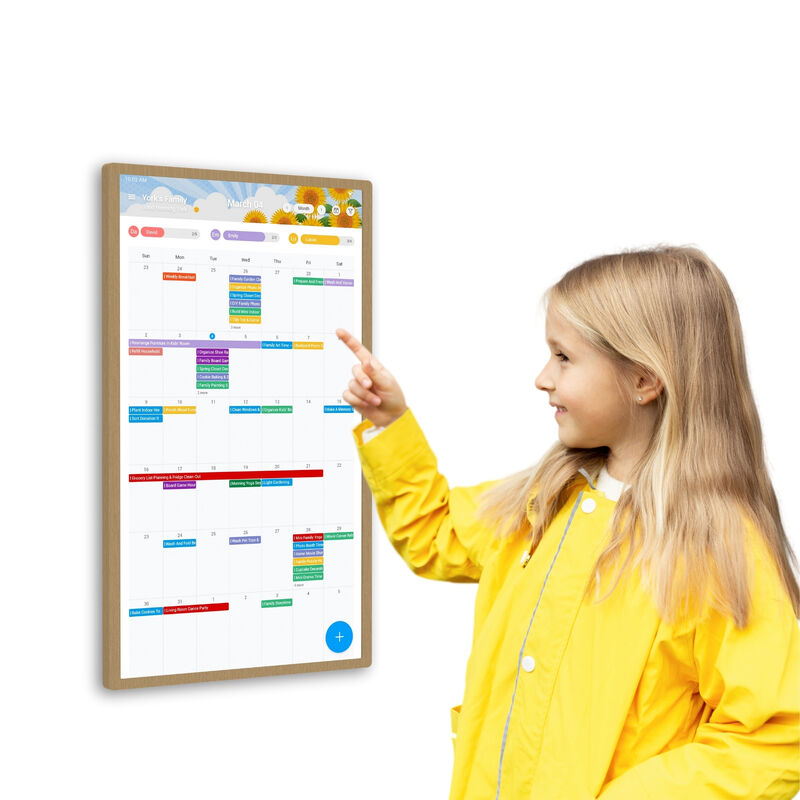 Calendrier de famille numérique intelligent en ligne planificateur mensuel Calendrier électronique pour réfrigérateur