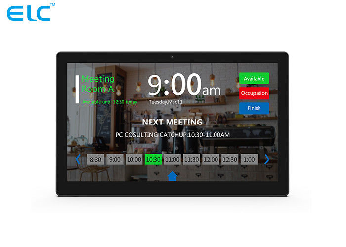 Signage de Digital de lieu de réunion d'écran tactile de Capactive avec PoE/NFC/RFID basé