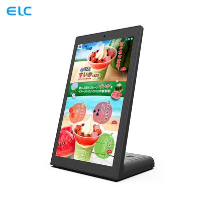 Tablette Android tactile 10 pouces en forme de L, écran d'affichage de menu, POE RJ45 NFC Caméra